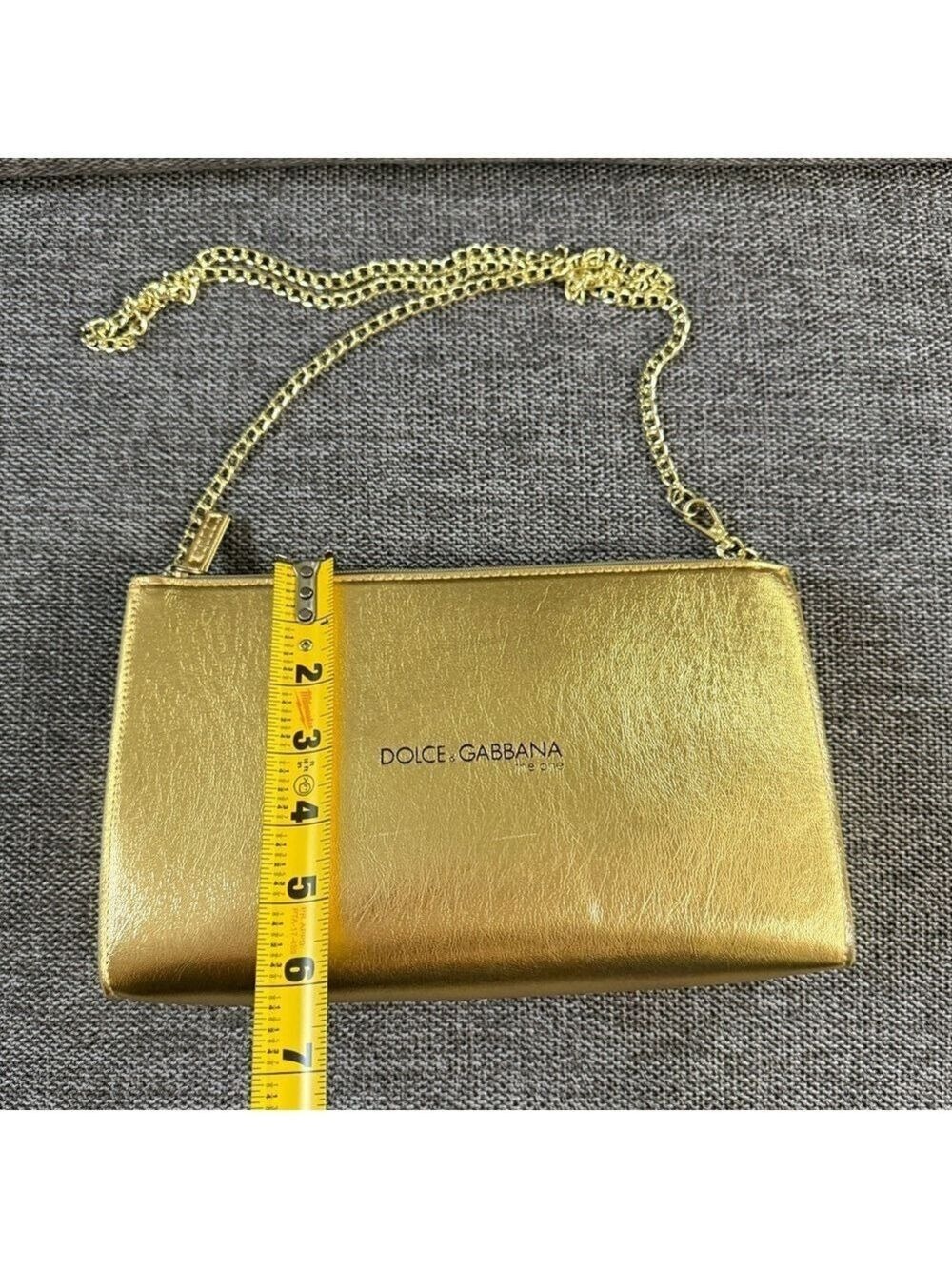 Dolce & Gabbana The One Golden Pouch On Chain New Authentic - Picture 15 of 17
